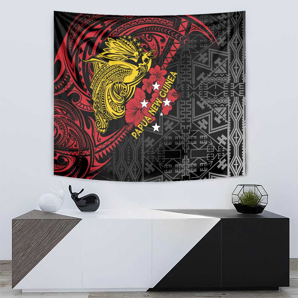 Papua New Guinea 49th Independence Day Tapestry Motuan Revareva Bird-of-Paradise LT7 - Polynesian Pride