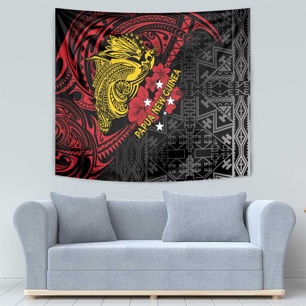 Papua New Guinea 49th Independence Day Tapestry Motuan Revareva Bird-of-Paradise LT7 - Polynesian Pride