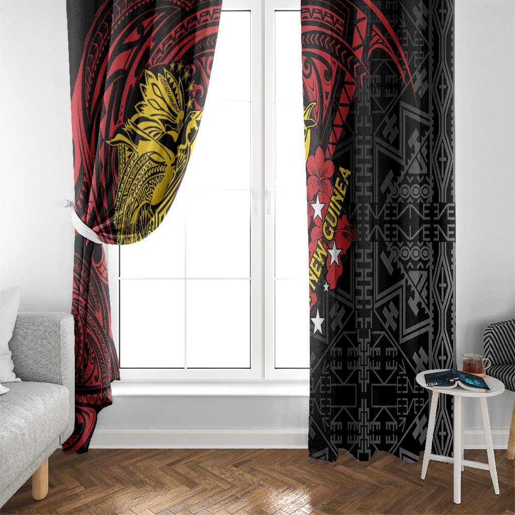 Papua New Guinea 49th Independence Day Window Curtain Motuan Revareva Bird-of-Paradise LT7 - Polynesian Pride