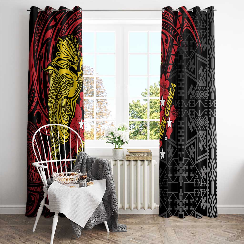 Papua New Guinea 49th Independence Day Window Curtain Motuan Revareva Bird-of-Paradise LT7 - Polynesian Pride