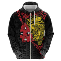 Papua New Guinea 49th Independence Day Zip Hoodie Motuan Revareva Bird-of-Paradise LT7 - Polynesian Pride