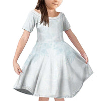 Polynesia Family Matching Mermaid Dress and Hawaiian Shirt Sharks Duo Tropical Off White LT7 Daughter's Dress White - Polynesian Pride