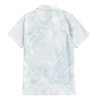 Polynesia Family Matching Mermaid Dress and Hawaiian Shirt Sharks Duo Tropical Off White LT7 - Polynesian Pride