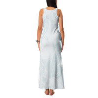 Polynesia Family Matching Tank Maxi Dress and Hawaiian Shirt Sharks Duo Tropical Off White LT7 - Polynesian Pride