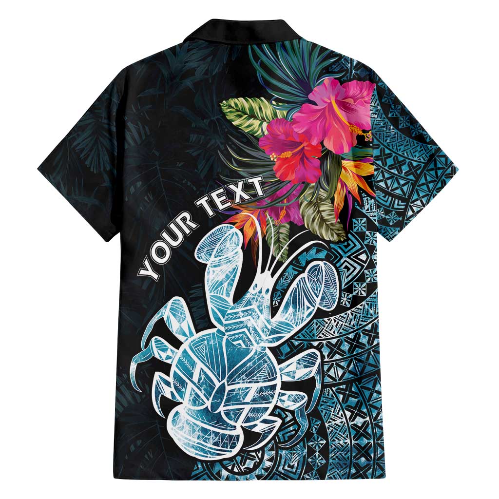 Niue Personalised Family Matching Puletasi and Hawaiian Shirt Hiapo Mix Coconut Crab LT7 - Polynesian Pride