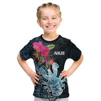 Niue Personalised Kid T Shirt Hiapo Mix Coconut Crab LT7 Art - Polynesian Pride