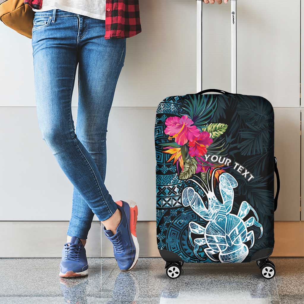 Niue Personalised Luggage Cover Hiapo Mix Coconut Crab LT7 - Polynesian Pride