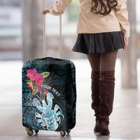 Niue Personalised Luggage Cover Hiapo Mix Coconut Crab LT7 - Polynesian Pride