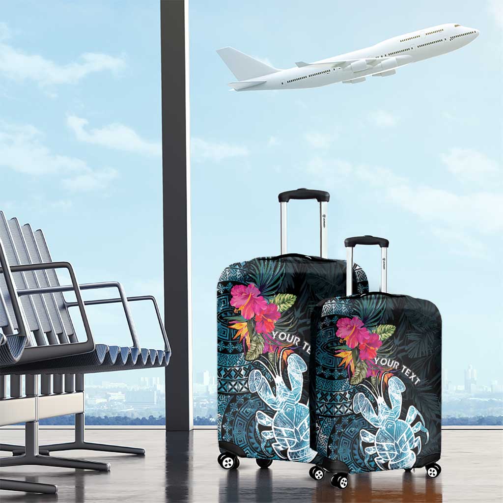 Niue Personalised Luggage Cover Hiapo Mix Coconut Crab LT7 - Polynesian Pride
