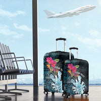 Niue Personalised Luggage Cover Hiapo Mix Coconut Crab LT7 - Polynesian Pride