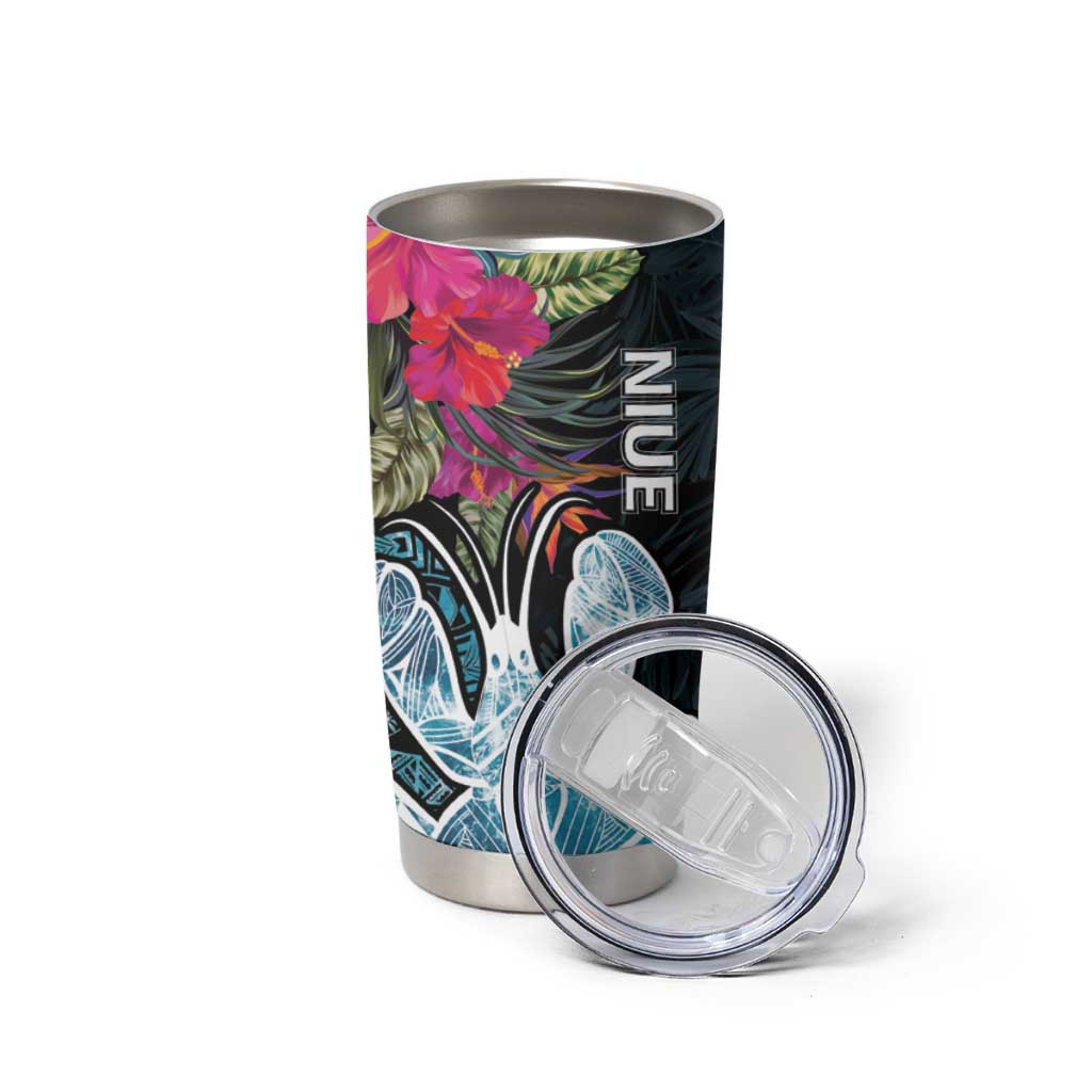 Niue Tumbler Cup Hiapo Mix Coconut Crab