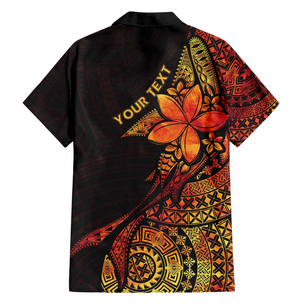 Niue Fakaalofa Atu Personalised Family Matching Long Sleeve Bodycon Dress and Hawaiian Shirt Whale Hiapo Fiery Motif LT7 - Polynesian Pride