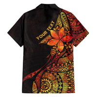Niue Fakaalofa Atu Personalised Family Matching Puletasi and Hawaiian Shirt Whale Hiapo Fiery Motif LT7 - Polynesian Pride