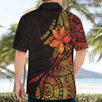 Niue Fakaalofa Atu Personalised Hawaiian Shirt Whale Hiapo Fiery Motif LT7 - Polynesian Pride