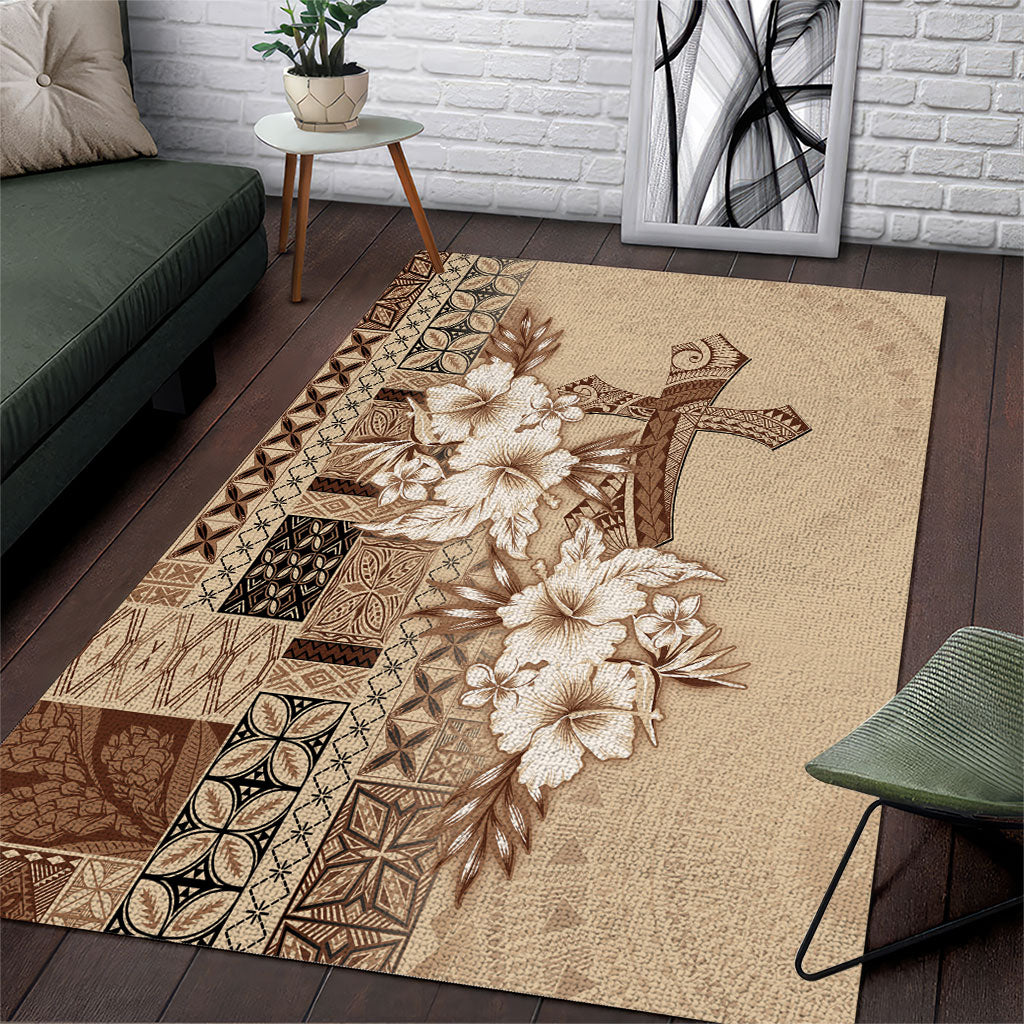 Samoa AIGA Mamanu Siapo Malu Motifs Area Rug