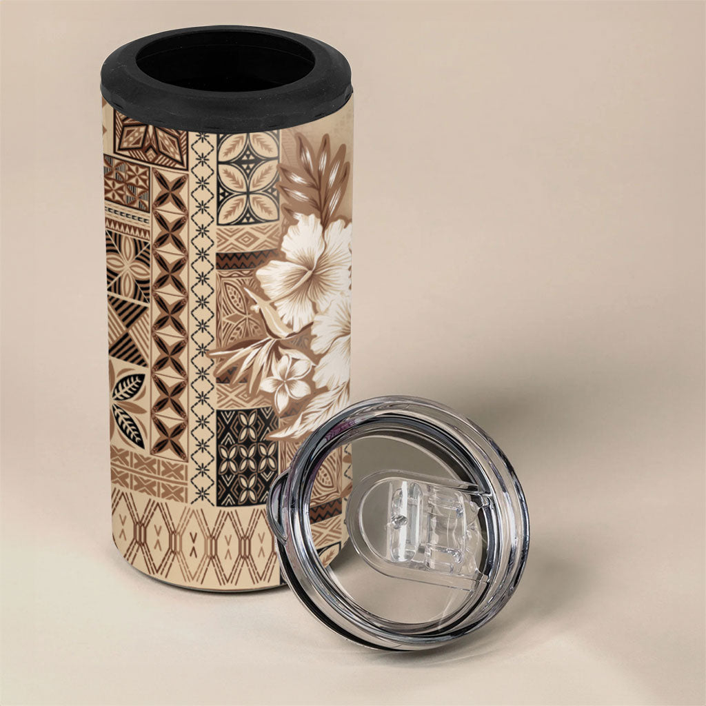 Samoa AIGA Mamanu Siapo Malu Motifs 4 in 1 Can Cooler Tumbler