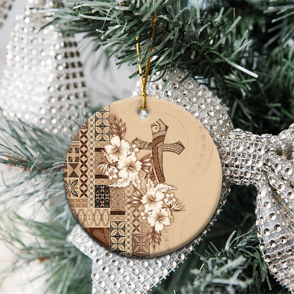 Samoa AIGA Mamanu Siapo Malu Motifs Ceramic Ornament