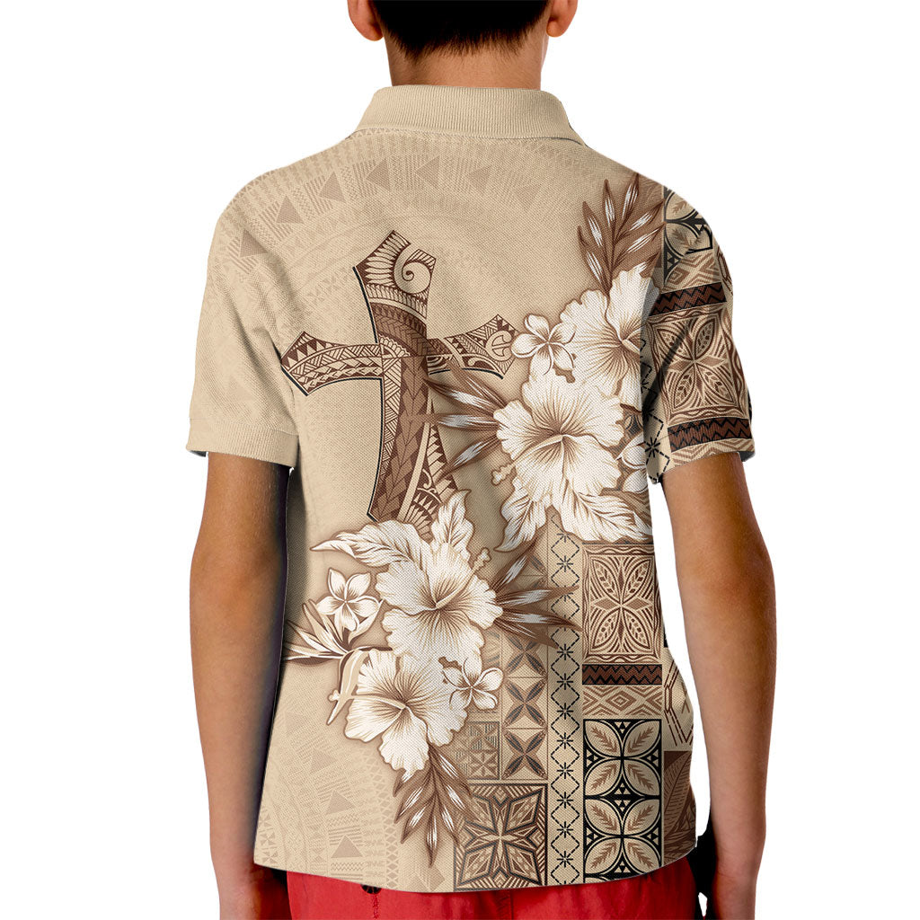 Samoa AIGA Mamanu Siapo Malu Motifs Kid Polo Shirt