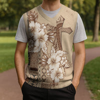 Samoa AIGA Mamanu Siapo Malu Motifs Christmas Knitted V-Neck Vest