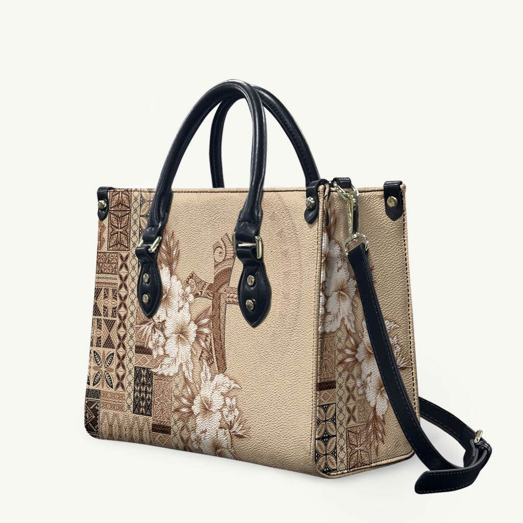 Samoa AIGA Mamanu Siapo Malu Motifs Leather Bag
