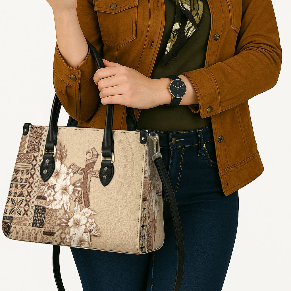 Samoa AIGA Mamanu Siapo Malu Motifs Leather Bag