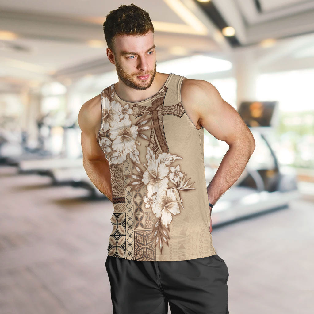 Samoa AIGA Mamanu Siapo Malu Motifs Men Tank Top