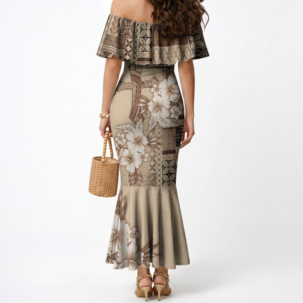 Samoa AIGA Mamanu Siapo Malu Motifs Mermaid Dress