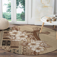 Samoa AIGA Mamanu Siapo Malu Motifs Round Carpet