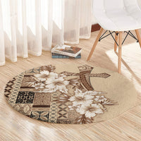 Samoa AIGA Mamanu Siapo Malu Motifs Round Carpet
