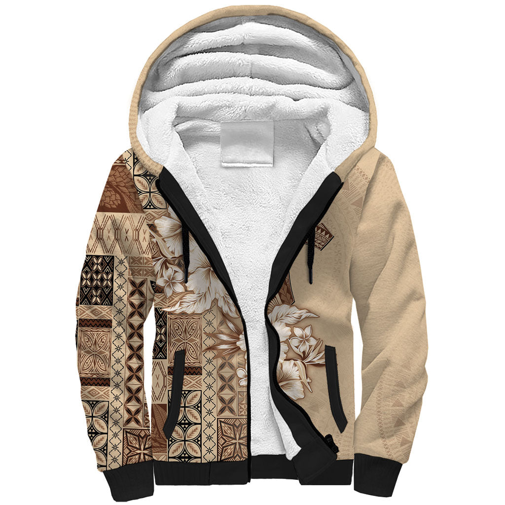 Samoa AIGA Mamanu Siapo Malu Motifs Sherpa Hoodie