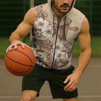 Samoa AIGA Mamanu Siapo Malu Motifs Sleeveless Zip Hoodie