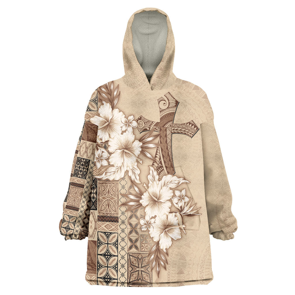 Samoa AIGA Mamanu Siapo Malu Motifs Wearable Blanket Hoodie