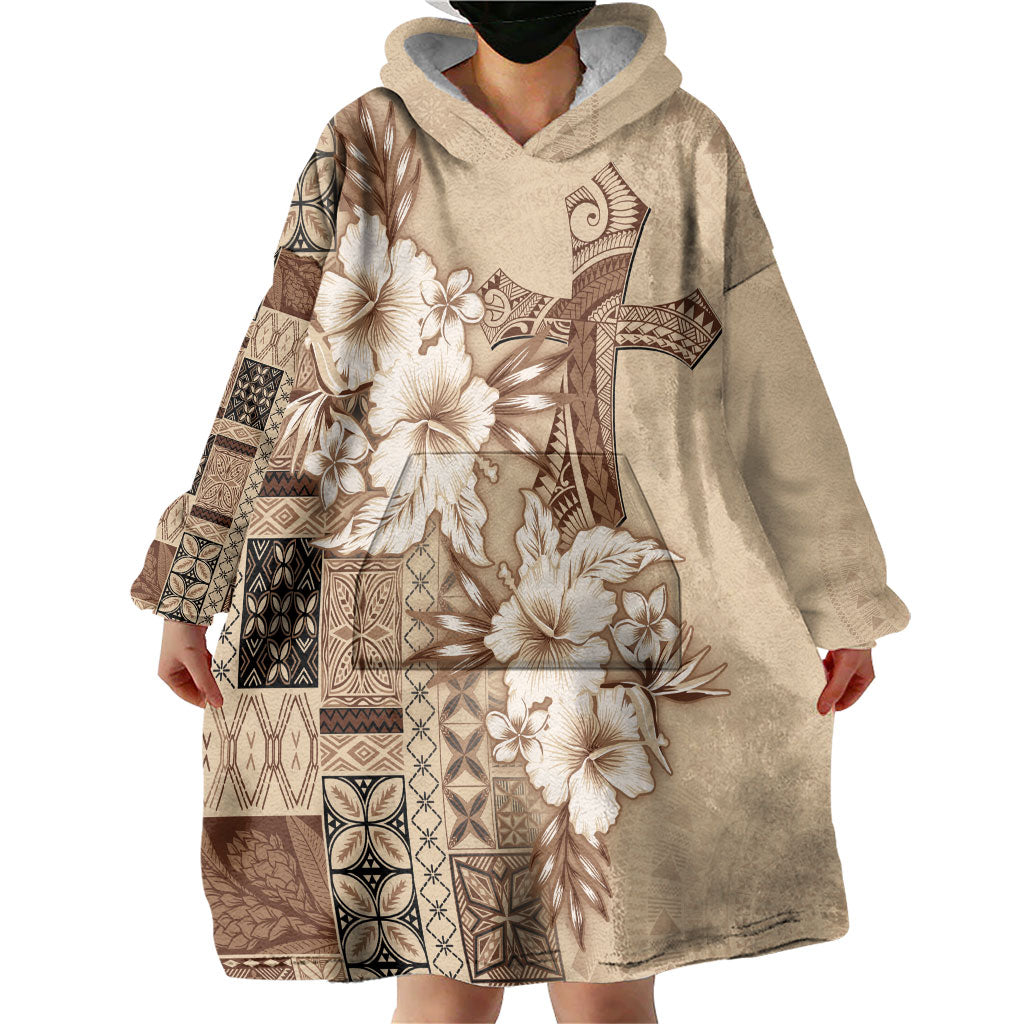 Samoa AIGA Mamanu Siapo Malu Motifs Wearable Blanket Hoodie