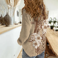 Samoa AIGA Mamanu Siapo Malu Motifs Women Casual Shirt