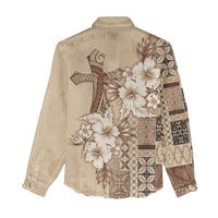 Samoa AIGA Mamanu Siapo Malu Motifs Women Casual Shirt