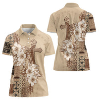 Samoa AIGA Mamanu Siapo Malu Motifs Women Polo Shirt
