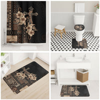 Samoa AIGA Mamanu Siapo Malu Motifs Bathroom Set Black Ver