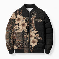 Samoa AIGA Mamanu Siapo Malu Motifs Bomber Puffer Jacket Black Ver