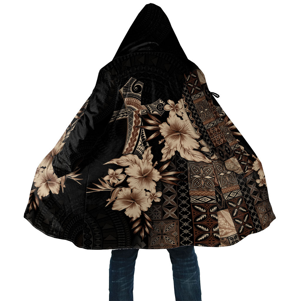 Samoa AIGA Mamanu Siapo Malu Motifs Cloak Black Ver