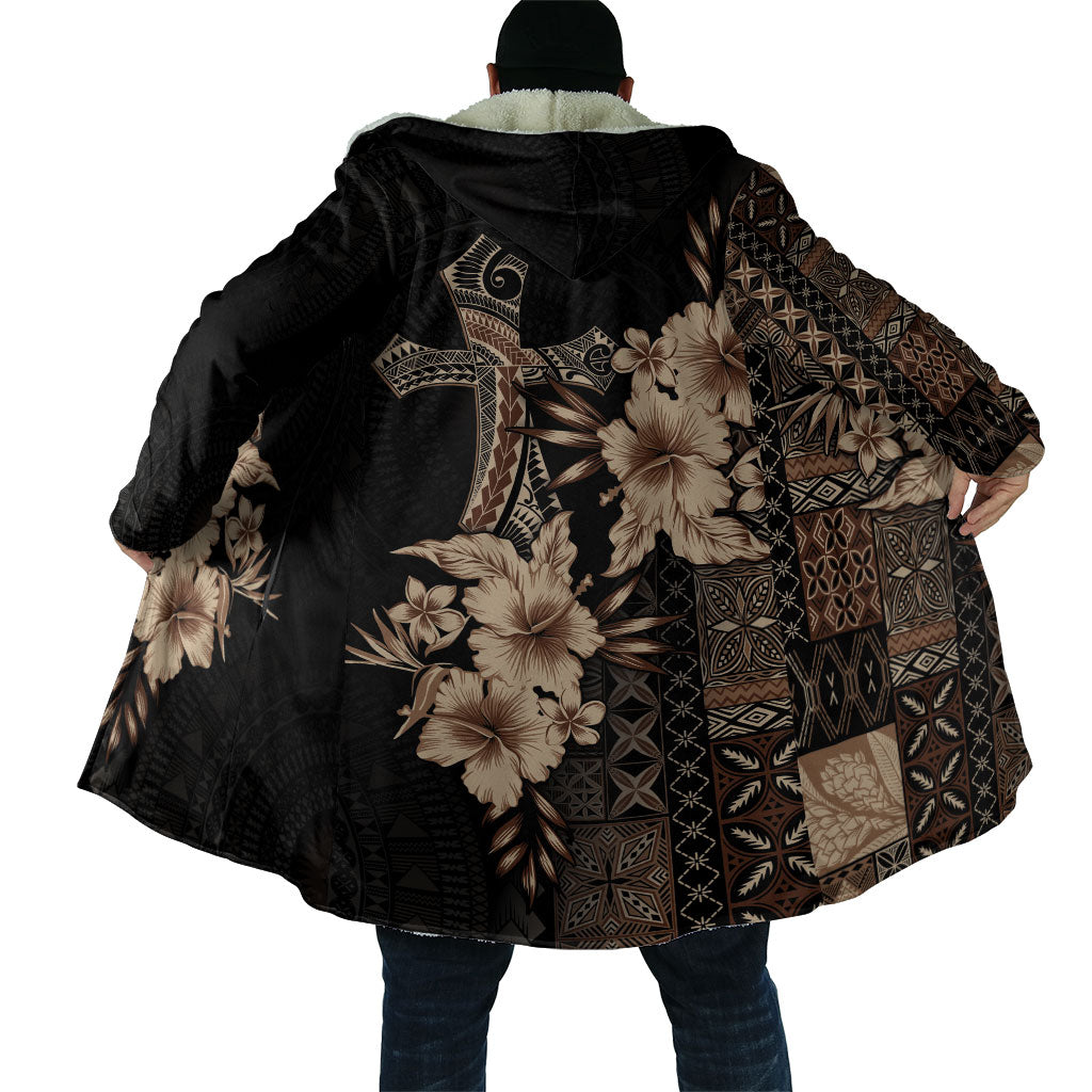 Samoa AIGA Mamanu Siapo Malu Motifs Cloak Black Ver