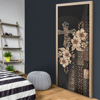 Samoa AIGA Mamanu Siapo Malu Motifs Door Cover Black Ver