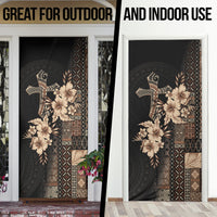Samoa AIGA Mamanu Siapo Malu Motifs Door Cover Black Ver