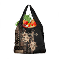 Samoa AIGA Mamanu Siapo Malu Motifs Grocery Bag Black Ver
