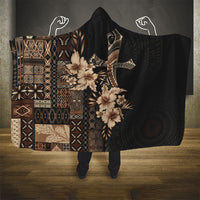 Samoa AIGA Mamanu Siapo Malu Motifs Hooded Blanket Black Ver