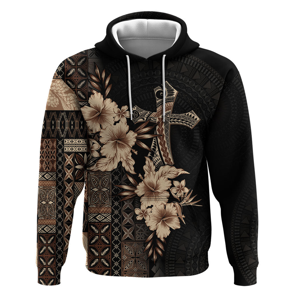 Samoa AIGA Mamanu Siapo Malu Motifs Hoodie Black Ver