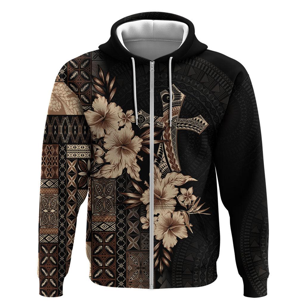 Samoa AIGA Mamanu Siapo Malu Motifs Hoodie Black Ver