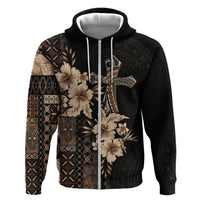 Samoa AIGA Mamanu Siapo Malu Motifs Hoodie Black Ver
