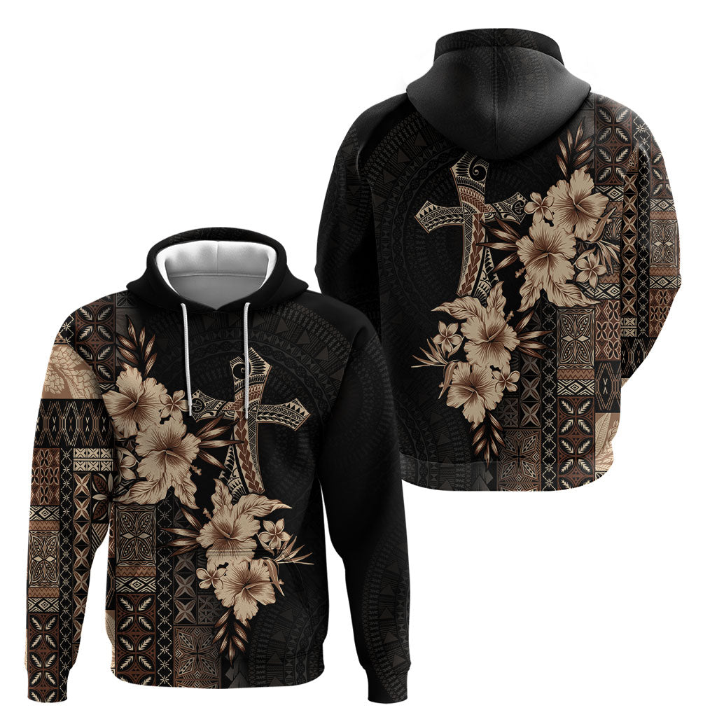 Samoa AIGA Mamanu Siapo Malu Motifs Hoodie Black Ver