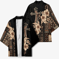 Samoa AIGA Mamanu Siapo Malu Motifs Kimono Black Ver