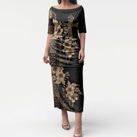 Samoa AIGA Mamanu Siapo Malu Motifs Puletasi Black Ver